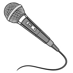 microphone isolated on white