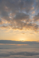 三次市高谷山展望台から見える雲海