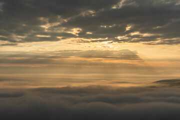 三次市高谷山展望台から見える雲海