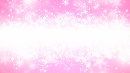 雪の降っている風景_コピースペース