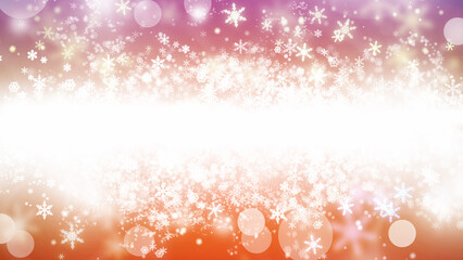 冬_クリスマス_雪景色_イメージ背景_コピースペース