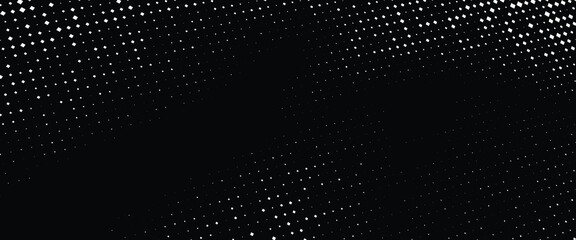 Grunge halftone gradient background. Faded grit noise texture. White and Black sand wallpaper. Retro pixelated backdrop. Anime or manga style comic overlay. Eps 10