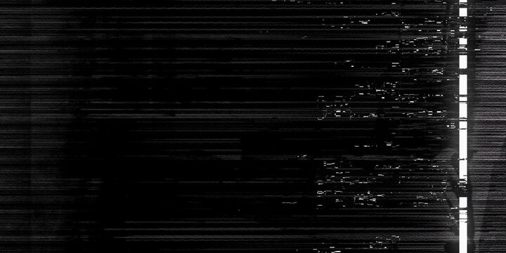 Glitch Overlay Stock Image In Black Background