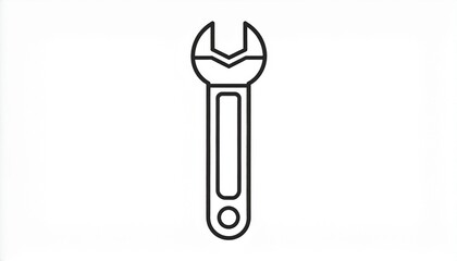 Essential utility tool graphic for fixing and adjusting, representing service, support, and technical solutions in modern digital designs, perfect for user interfaces