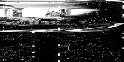 Glitch Overlay Stock Image In Black Background