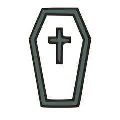 Obraz premium Closed Coffin