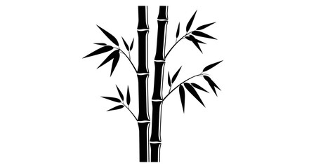 Naklejka premium Bamboo stalks with transparent background