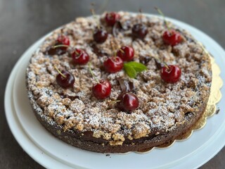 crostata con ciliege