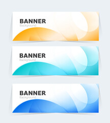 Fototapeta premium Geometric banner design with vector presentation template. 