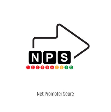 Net promoter score text on white background