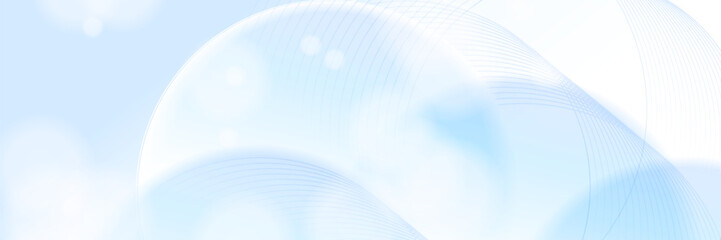 Abstract winter snow white geometric banner design background.