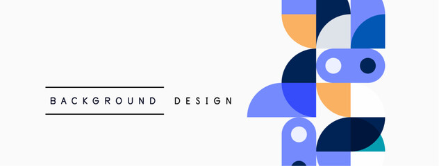 Abstract geometric shapes, pastel colors, simple design. Background elements create modern visual appeal. Clean lines, minimalist style.