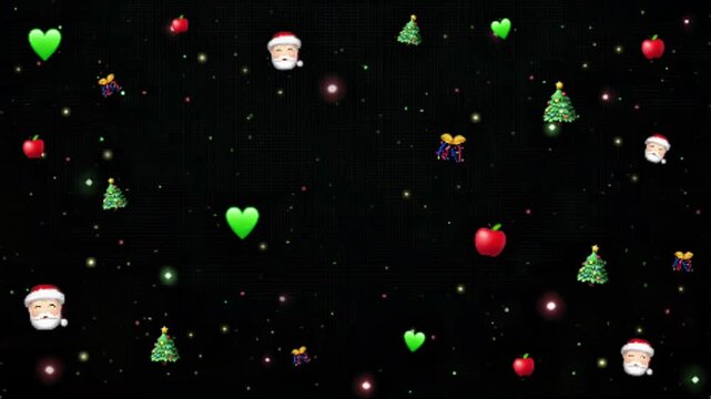 Animasi emoji untuk hari natal