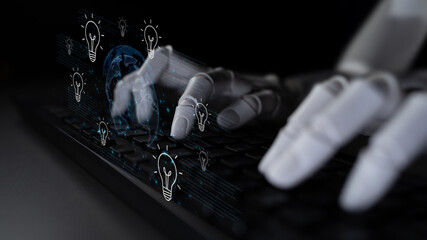 An AI assistant facilitates global brainstorming to generate creative ideas. This generative technology produces innovative solutions and new insights for worldwide business challenges. Fermion