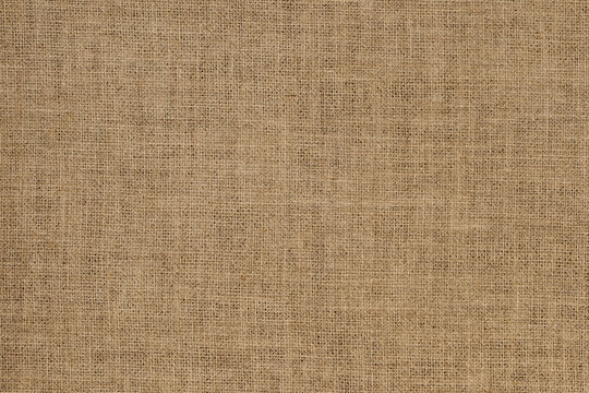 Natural Light Brown Burlap Fabric Texture Seamless Background for Design
