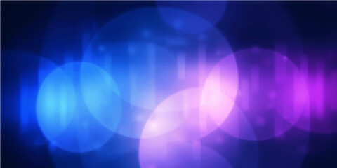 Abstract blue background with colorful light rays, digital wave pattern, and futuristic energy glow