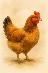 Fototapeta premium free range chicken