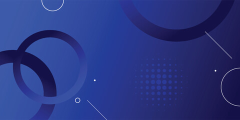 Minimal geometric background. Blue elements with fluid gradient. Cool background design for posters.