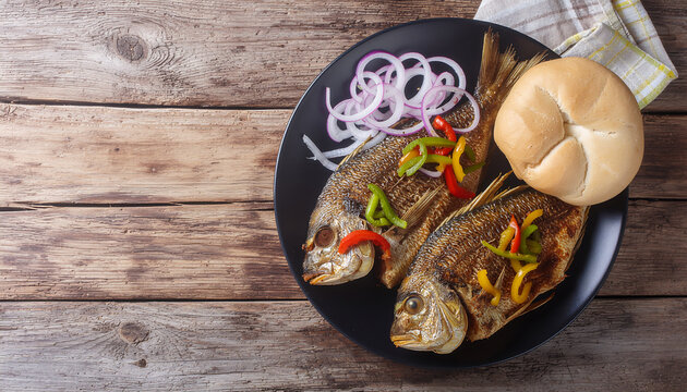 Fish escovitch Jamaican pickled fish Caribbean style