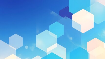 Obraz premium Blue background with a lot of white and blue squares. The squares are of different sizes and are arranged in a way that creates a sense of movement. Scene is one of creativity and playfulness