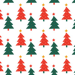 Merry Christmas Seamless Pattern Design