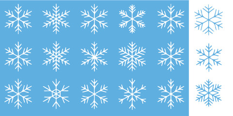 Delicate snowflakes on a light blue background bring a cool, wintery feel perfect for seasonal projects and holiday promotions