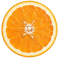 A close-up of an orange cut in half, revealing its juicy orange flesh, close-up, cut, grapefruit, half, orange, slice 