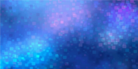 Shiny blue abstract backdrop featuring winter snowflake patterns and bright glitter particles with starry holiday decorations