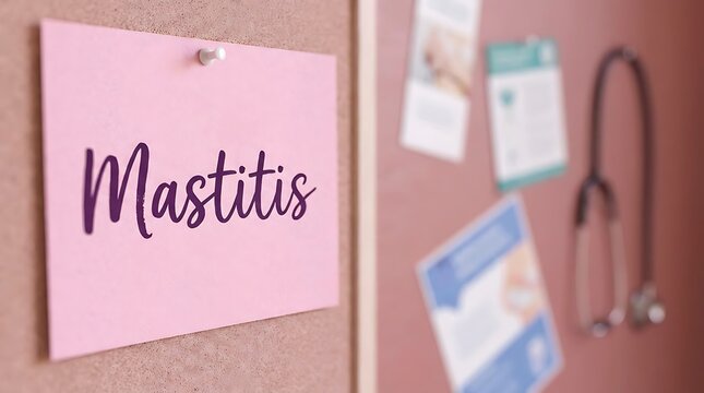Learn about mastitis symptoms and treatment options for breastfeeding mothers with this helpful reminder