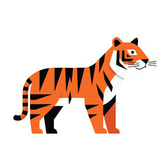Fototapeta premium Stylized Illustration of a Tiger