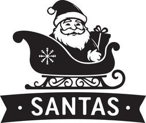 santa claus and reindeer