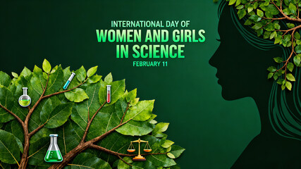 Women and girls participate in the International Day of Science and the integration of women's scientific and technological innovation with nature, for the promotion of science and education.