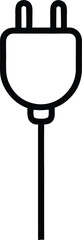 Electric Plug Line Art Icon