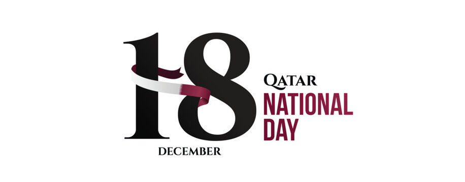 Qatar National Day concept Vector Illustration.