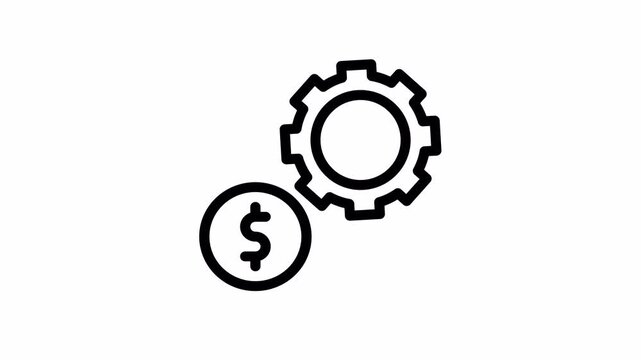 money management animated icon - Motion Graphic Elements for Business ,Presentations and Design
