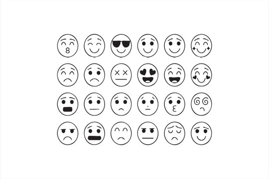 Hand-Drawn Expression Faces for Messaging Apps and Digital Interfaces