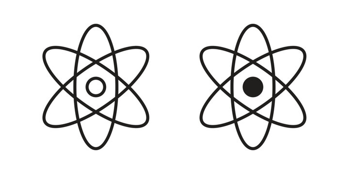 Agnosticism icons symbol, logo illustration. Vector graphics set
