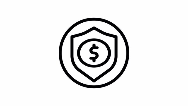 safe money animated icon - Motion Graphic Elements for Business ,Presentations and Design