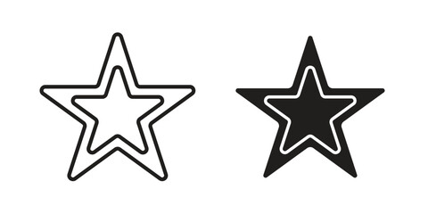 Obraz premium Cookie cutter icons symbol, logo illustration. Vector graphics set