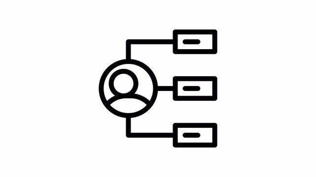 segmentation animated icon - Motion Graphic Elements for Business ,Presentations and Design