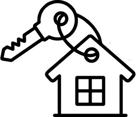 Silhuotte 
For house and key