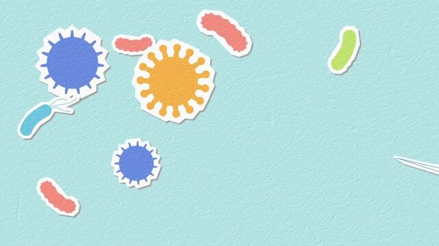 generated virus cells flowing through the artery