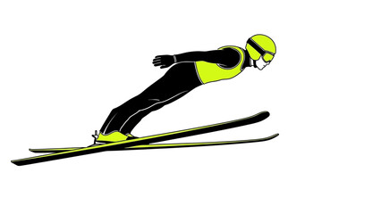 Dynamic speed skater in aerodynamic black suit leans low for maximum velocity during intense competition © Thamseer