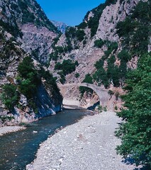 The stone arched bridge of Petroto, West Argithea, Agrafa mountains, Karditsa, Thessaly, Greece