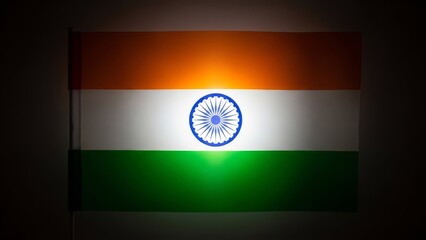 Indian Flag Tiranga - Tricolor National Emblem Saffron White Green Ashoka Chakra