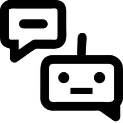 Fototapeta premium chatbot ai svg ion