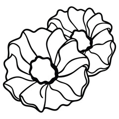 Scrunchie set silhouette