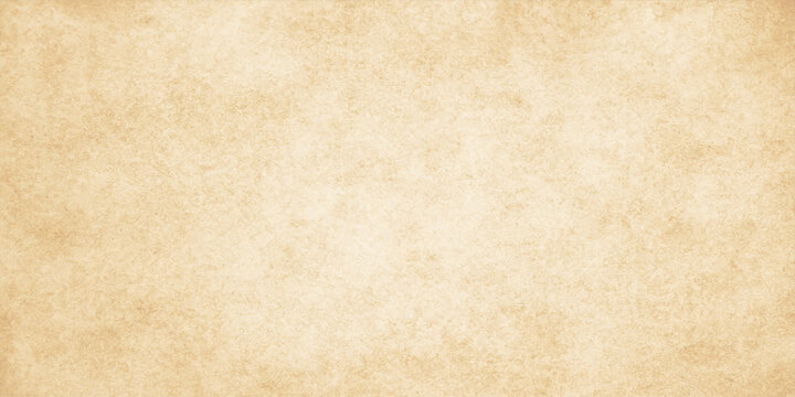 A textured, antique brown parchment sheet with a vintage, aged, and slightly burned grunge pattern. Aged brown parchment texture backdrop for vintage grunge design. vintage brown surface with stained