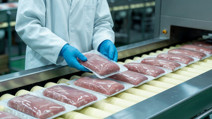 Automated Vacuum Packed Meat Processing Line