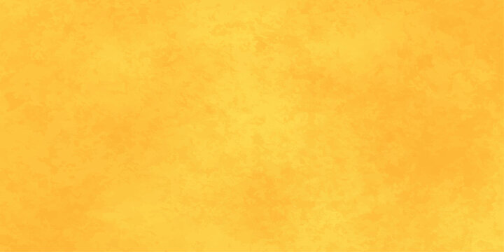 Aged yellow grunge wall texture with blank antique parchment design backdrop. Vintage grunge orange and yellow watercolor paint texture on aged paper canvas backdrop. Orange peel texture. stained wall